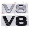 3D ABS Chrome V8 Letters Car Fender Badge Sticker V8 Emblem Badge Logo Car Styling Accessories