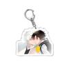 6CM Anime Keychain Women Link Click Key for Men Charles Key Ring Bag Acrylic Car Keyring Cute Acrylic Pendant Key Cosplay Gift