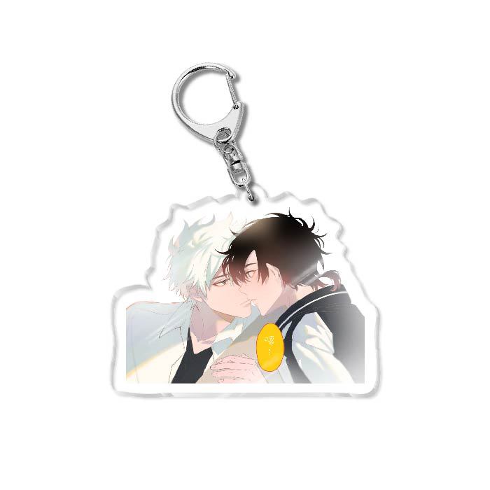 6CM Anime Keychain Women Link Click Key for Men Charles Key Ring Bag Acrylic Car Keyring Cute Acrylic Pendant Key Cosplay Gift