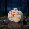 4 Pieces Halloween Pumpkin Casting Molds Tea Light Holder Plaster Molds Gypsum Molds for DIY Crafts
