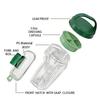 Leakproof Salad Po Salad Jars Meal Fruit Salad Container with Side Hatch Bowl and Dressing Cup for Kitchen Outdoor Picnic Lunch