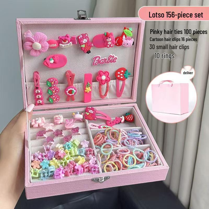 Children's Cute Hair Accessories Gift Set - Simple Hairpins & Clips for Girls, European & American Style Headwear, Princess Jewelry