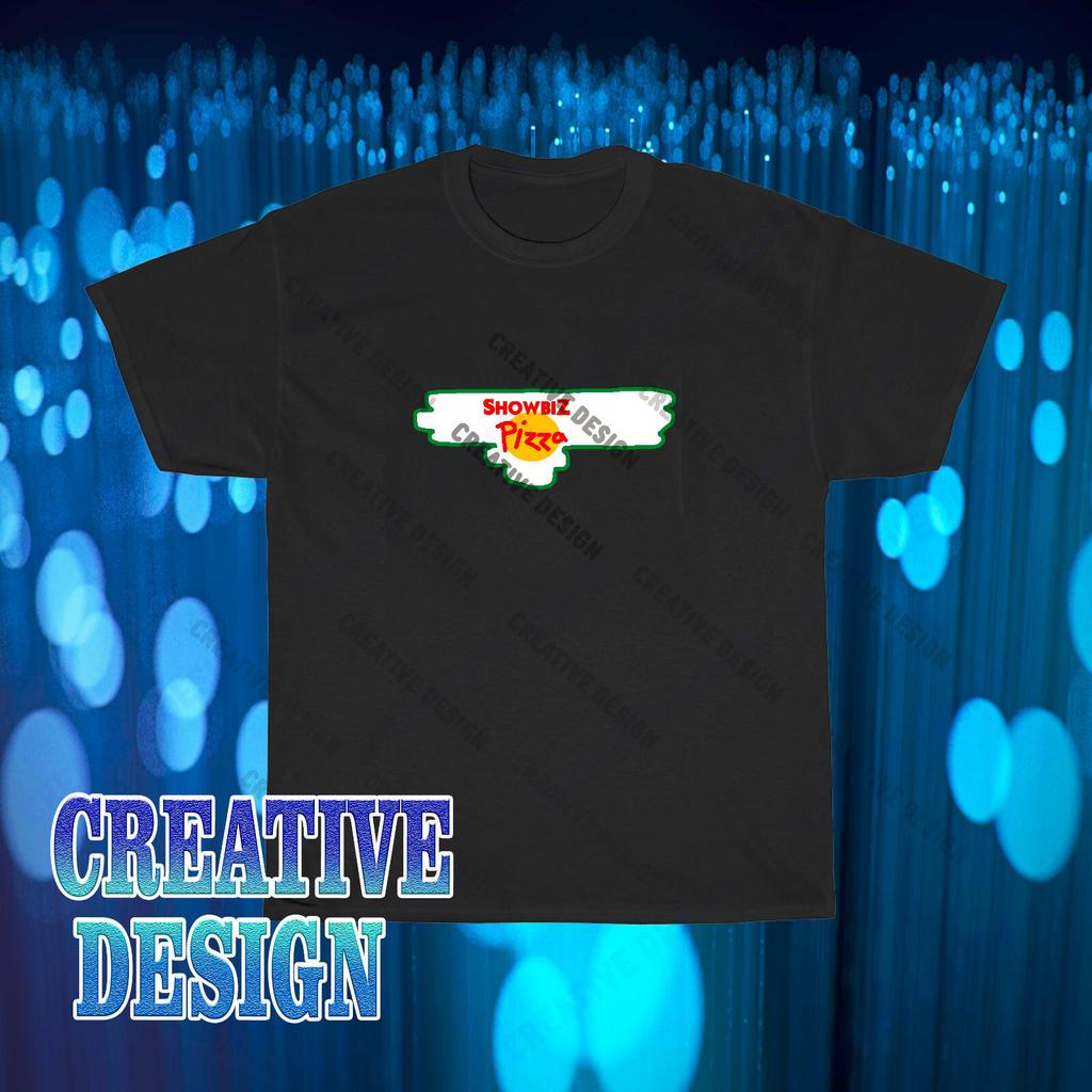 Brand New Showbiz Pizza Place Icon Logo T-Shirt Funny Size S To 5XL