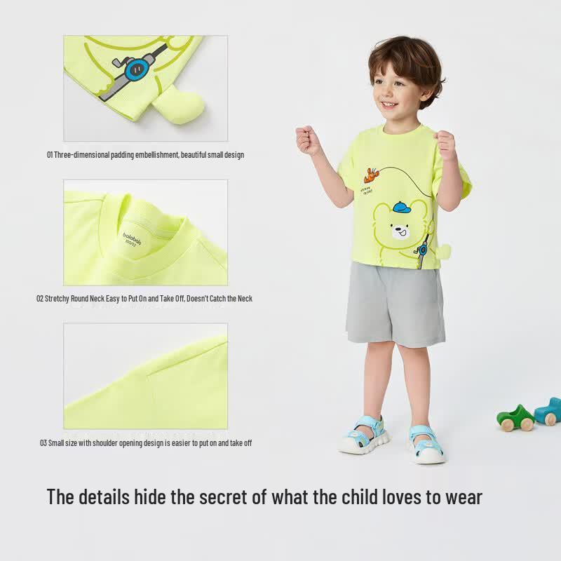 Balabala Kids' Graphic Short Sleeve T-Shirt
