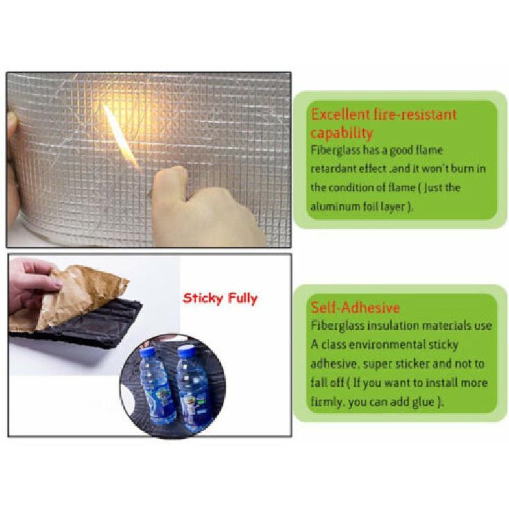 Self-adhesive Fireproof Sound Deadener Heat Ulation Mat For Car Hood Engine