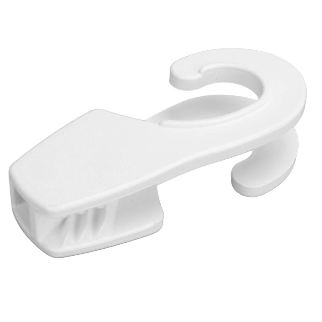 Boat Bumper Clip Fast Adjustment Enhanced Sealing Pontoon Bumper Clip Hook for Ship Kayak Yacht White 25mm   1in