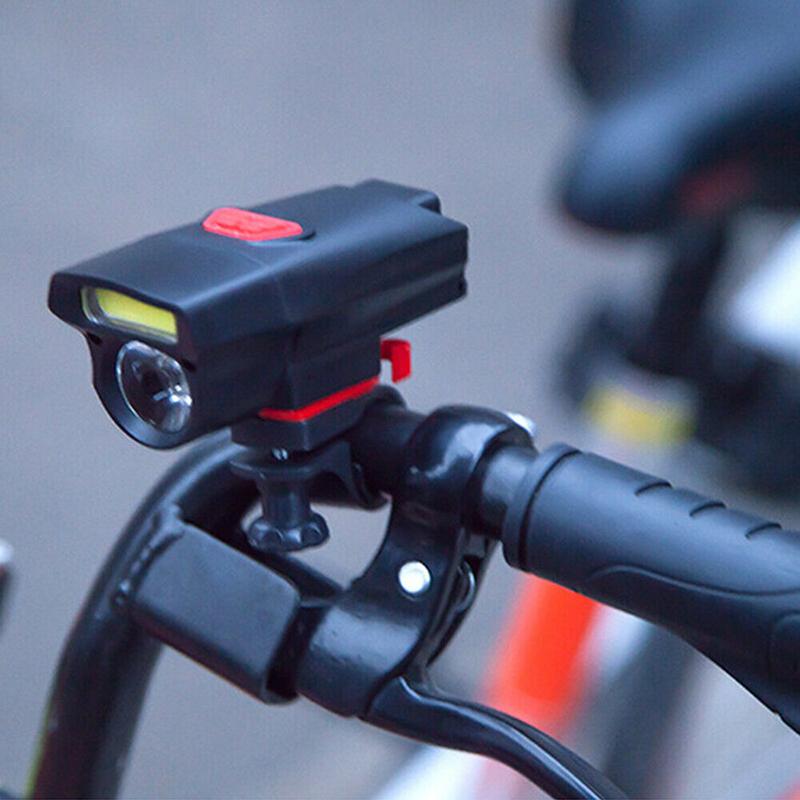 Bicycle Bike Headlight Bike Front Light Bike Night Riding Cycling Usb Rechargeab one size