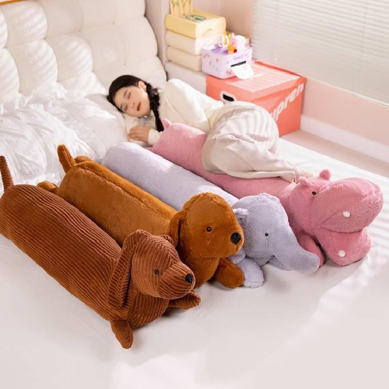 Elephant Dog Hippo Plush Toy Cartoon Stuffed Doll Decoration Throw Gift Pillow