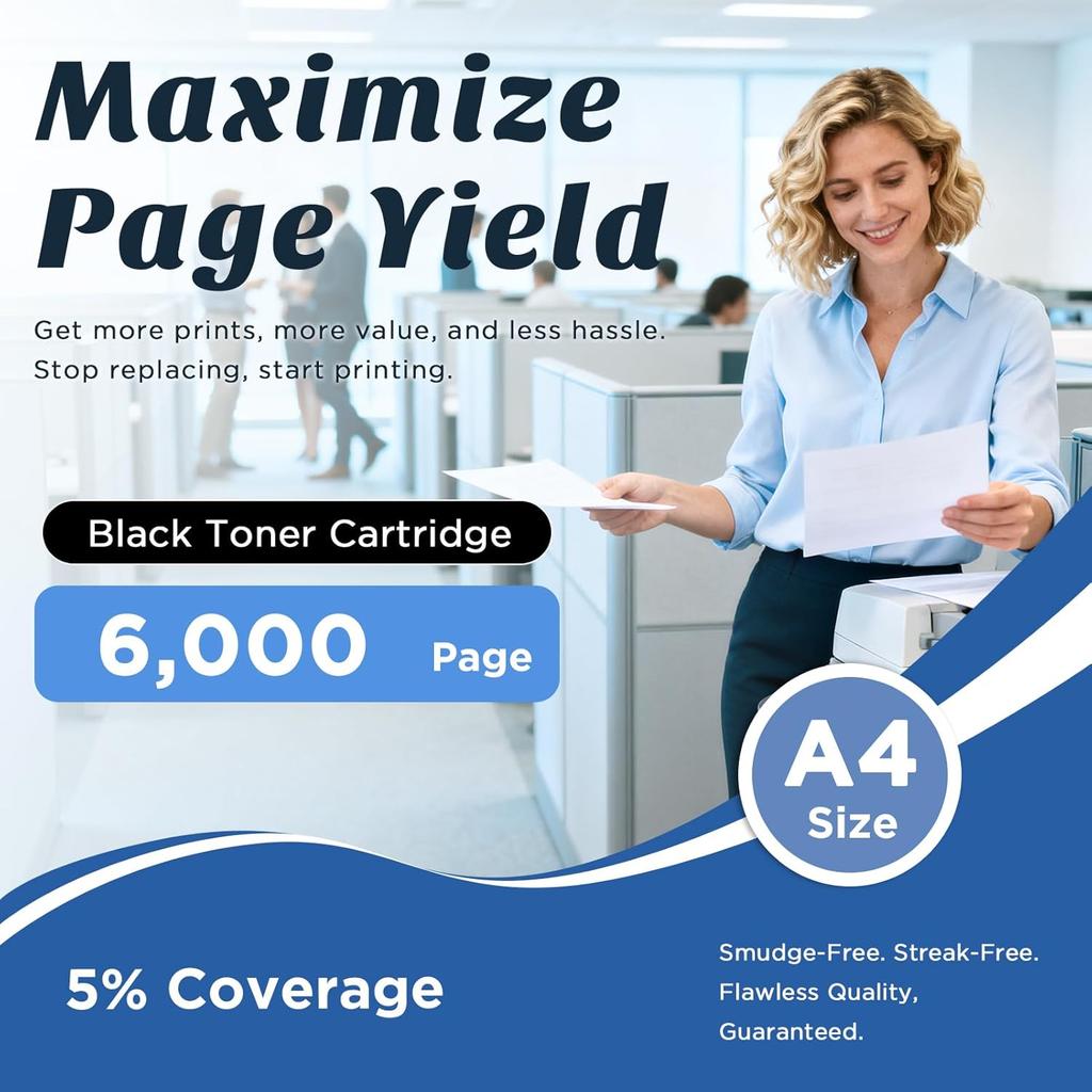 B221X00 Toner Cartridges Compatible for Lexmark MB2236adwe MB2236i B2236dw MB2236adw Printers High Yield 6000 Pages 1 Pack