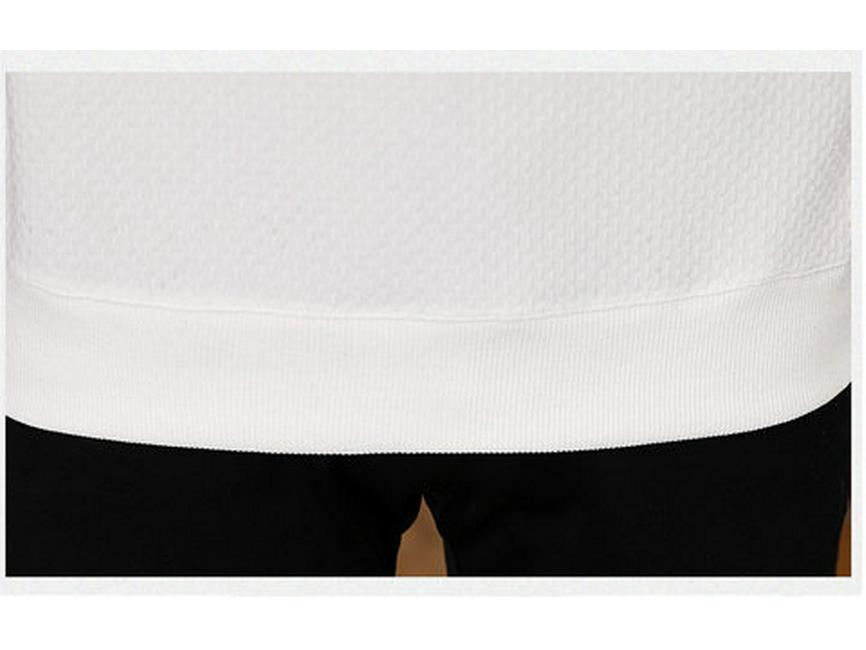 Męska modna koszulka z długim rękawem i okrągłym dekoltem - Kolekcja Jesień 2025