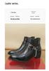 Men's Retro Leather Martin Boots - Chelsea Style with Zipper Ankle