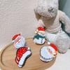 Christmas Hat Christmas Hair Claw Christmas Sock Small Shark Clip Unique Santa Claus Hairpin  Daily