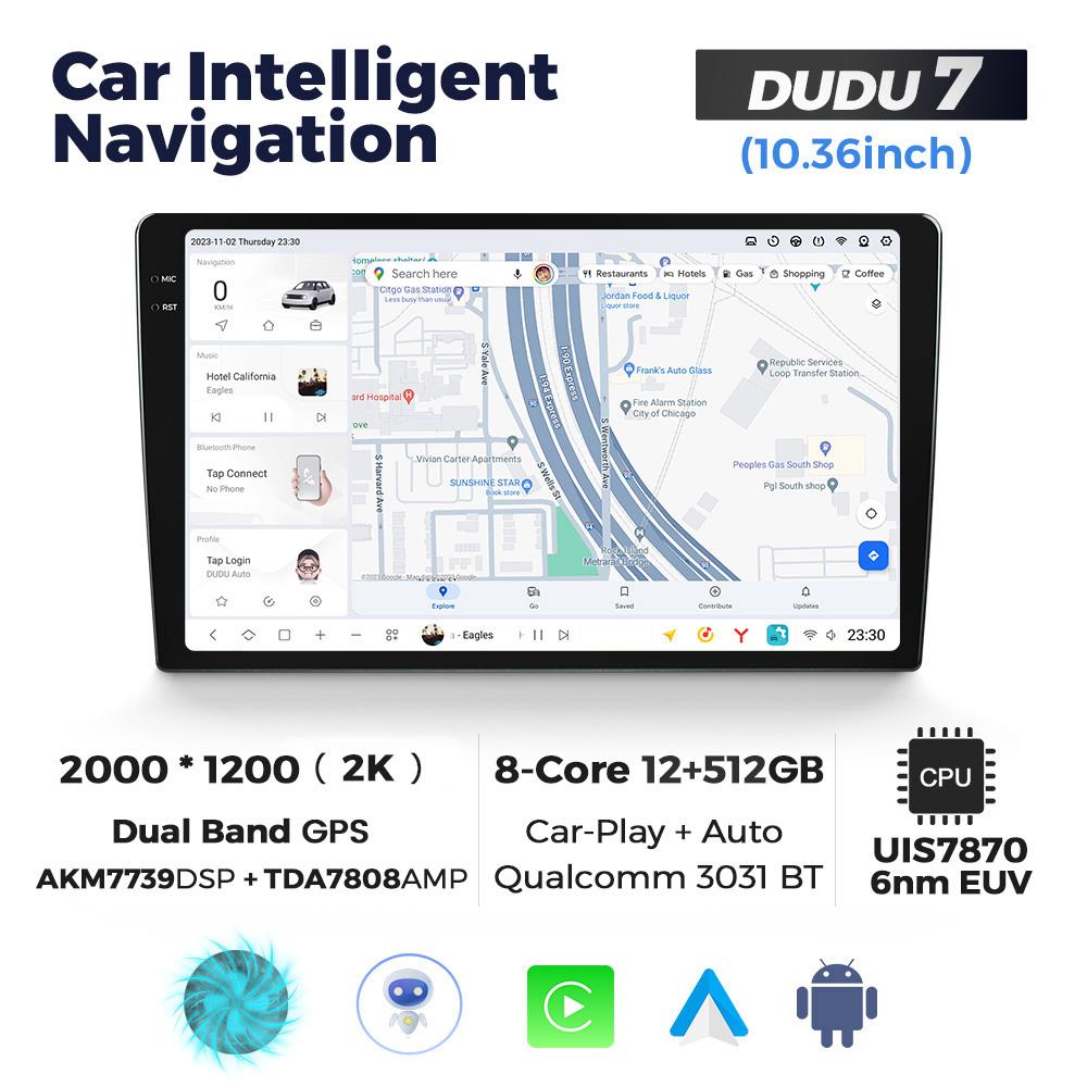 DUDU7 Universal 9.5" 10.36" 11.5" 13 Inch Android Car Radio Stereo Multimedia Video Player GPS CarPlay Auto Intelligent Systems