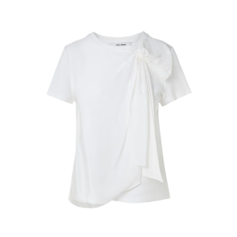 

LANCY Round Neck Butterfly Short Sleeve T-Shirt L