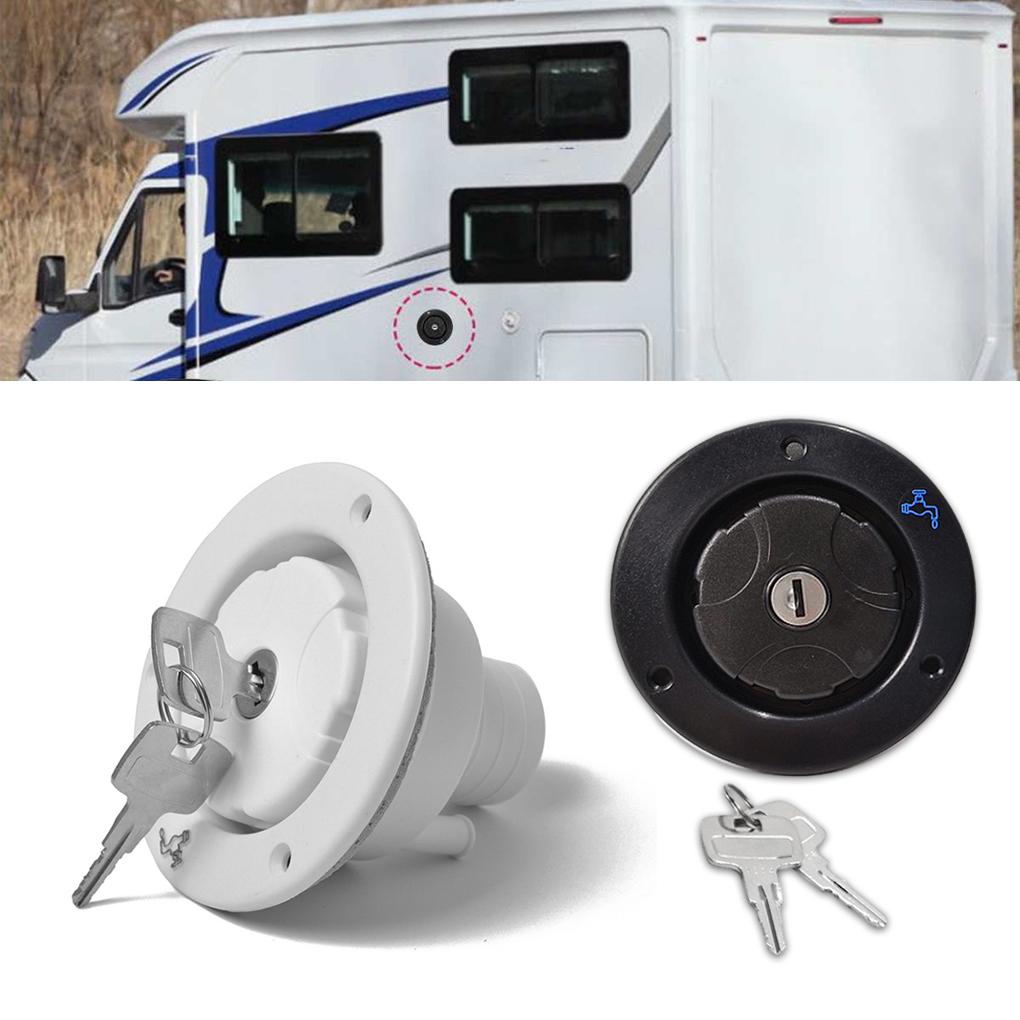 Easy Installation Maintenance For Camping Trailer Water Inlet Filler Fresh Water Locking Cap