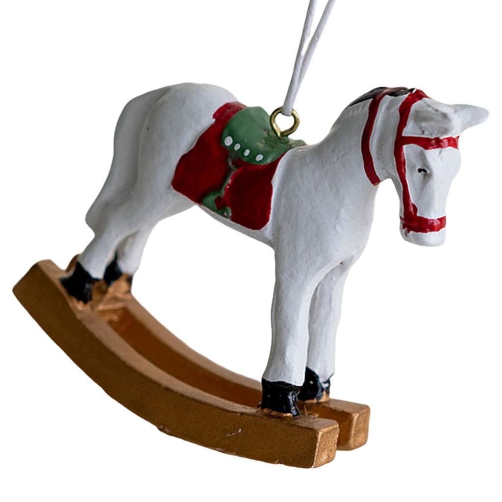 Christmas Hanging Horse Figurines Decorative Realistic Horse Toys for Horses Party Favors Decor