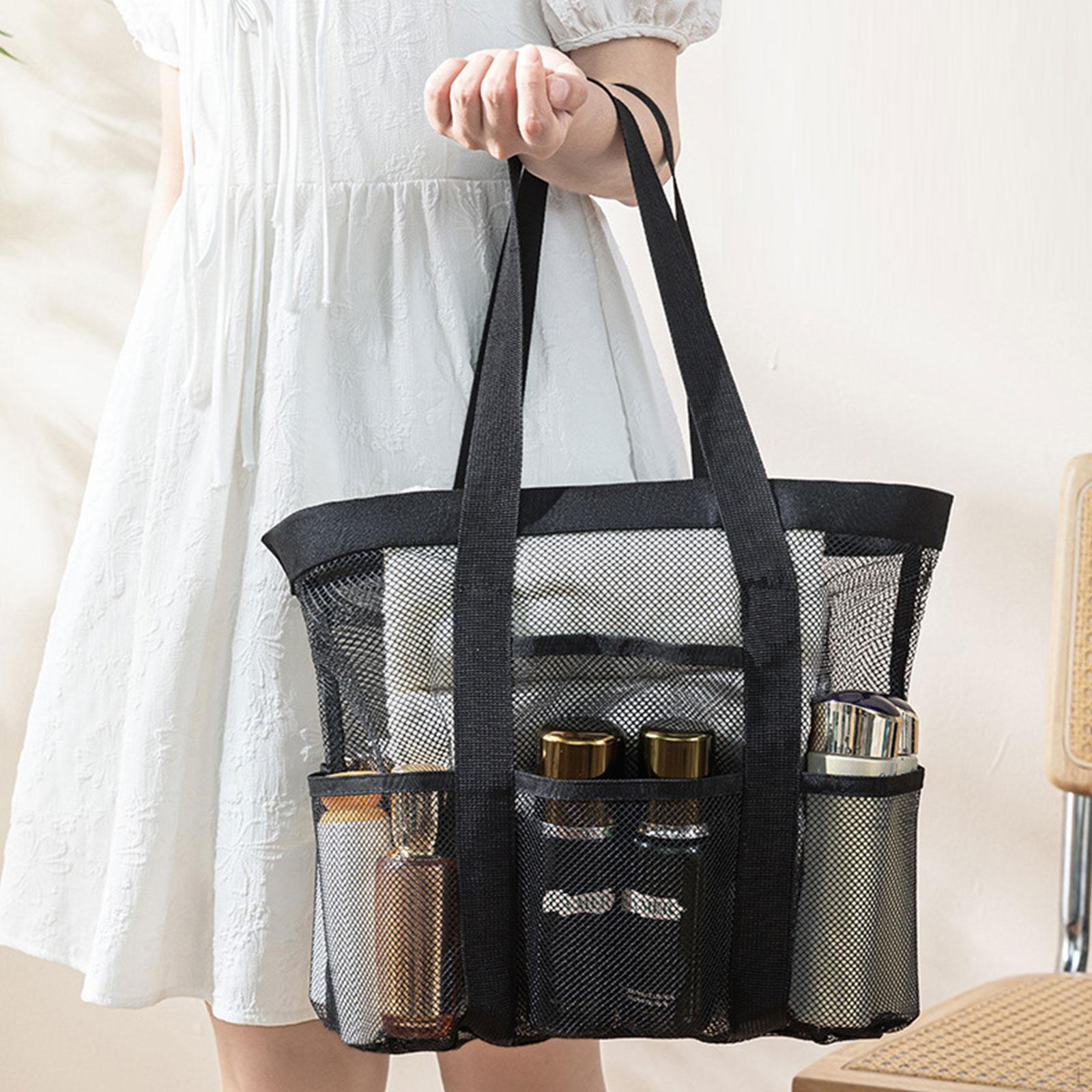 

Made of Mesh with Compartments, Toys, Towel Holders And Water Toys.