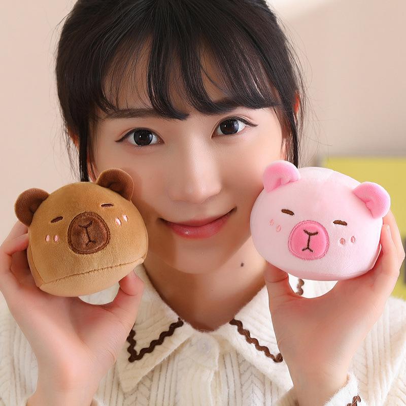 Cute Kapibala A Bag Of Snacks Capybara Pillow Rag Doll Unzip Compact Doll Plush Toy Doll Premium Durable Quality