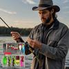 New Tackle Box With Fishing Tackle, Fishing Kit With Vib, Soft, Hook And Weight Accessories, Kit For Bass, Walleye, Trout