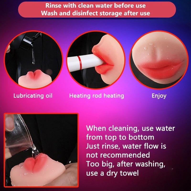 Double Head Sex Toys For Men Adult 18 Male Silicone Vaginal Masturbator Mouth 2 In 1 Pussy Vagina for Man Sex Toys
