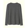 Women's Letter Print Long Sleeve English letter print, round neck, casual style, loose fit, autumn and winter T Shirt Fashionable vintage-style tops