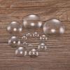 5-50Pcs/lot Transparent Round Oval Square Heart Glass Cabochon  Cabochon Cameo Tray Settings For DIY Jewelry Making Supplies