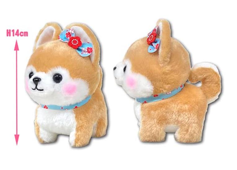 Amuse Marutama Mameshiba Three Brothers ST Koume Plush Toy, Total Length 15cm 703716