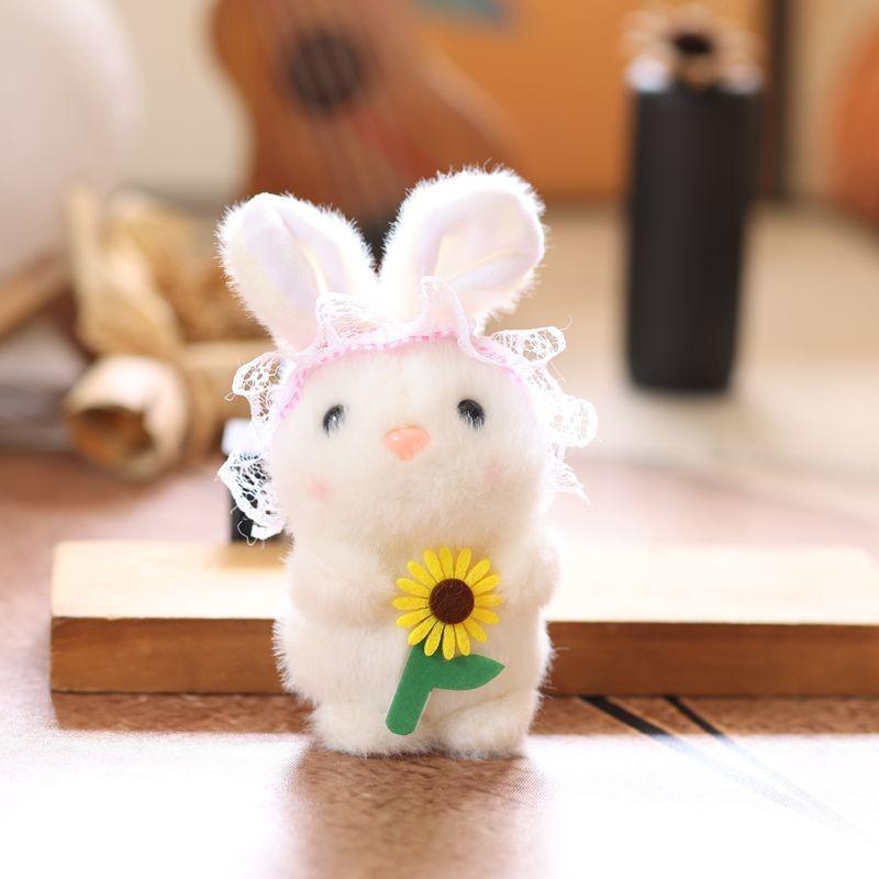 Rabbit Cute Cartoon Plush Keychain Soft Short Plush Gifts Bag Decor Kid Doll