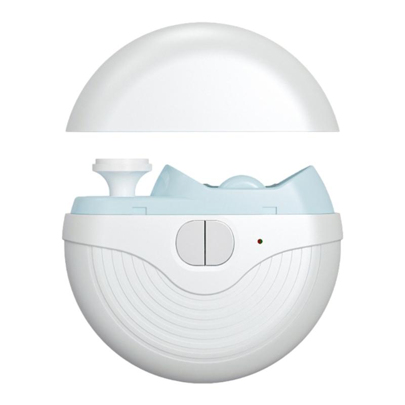 2 in 1 Electric Nail Clippers Automatic Nail Cutter Fingernail Clippers Nail File Rechargeable Nail Trimmer for Seniors белый