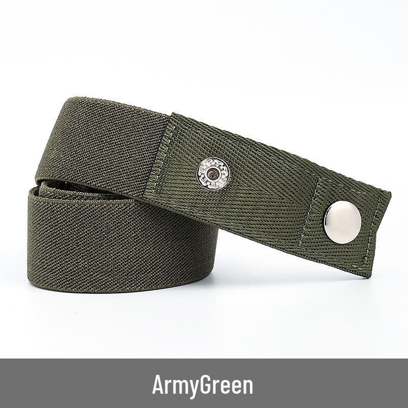 Lazy Unisex Elastic Belt: No-Tie, Seamless, Invisible Canvas Belt for Jeans
