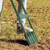 Manual Lawn Aerator, 5 Hollow Prongs, Non-Slip Handle, Dark Green