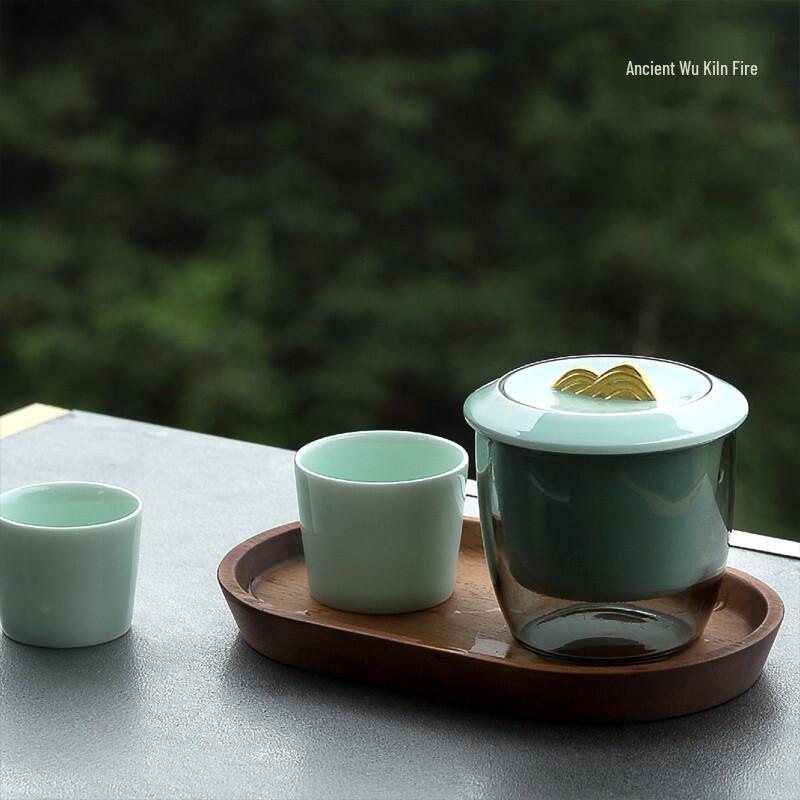 

Gūwù Kiln Gold Mountain Tea Set