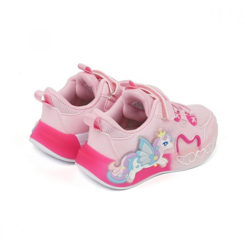 Dinosoles Girls Mary Jane Led Shoes Princess Unicorn Pink Dnycg1tspu11