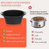 Silicone Slow Cooker Liners Compatible with Ninja Possible Cooker Pro 8.5 Quart