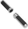 1" 25Mm Cnc Defiance Aluminum Rubber Handlebar Grips for Harley Touring Sportster Xl883 1200 Dyna Softail