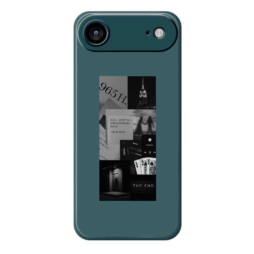 Pro iPhone 17 Air Pouzdro Prošívání Vzor s potiskem fotografií Rovný okraj TPU Zadní kryt na telefon