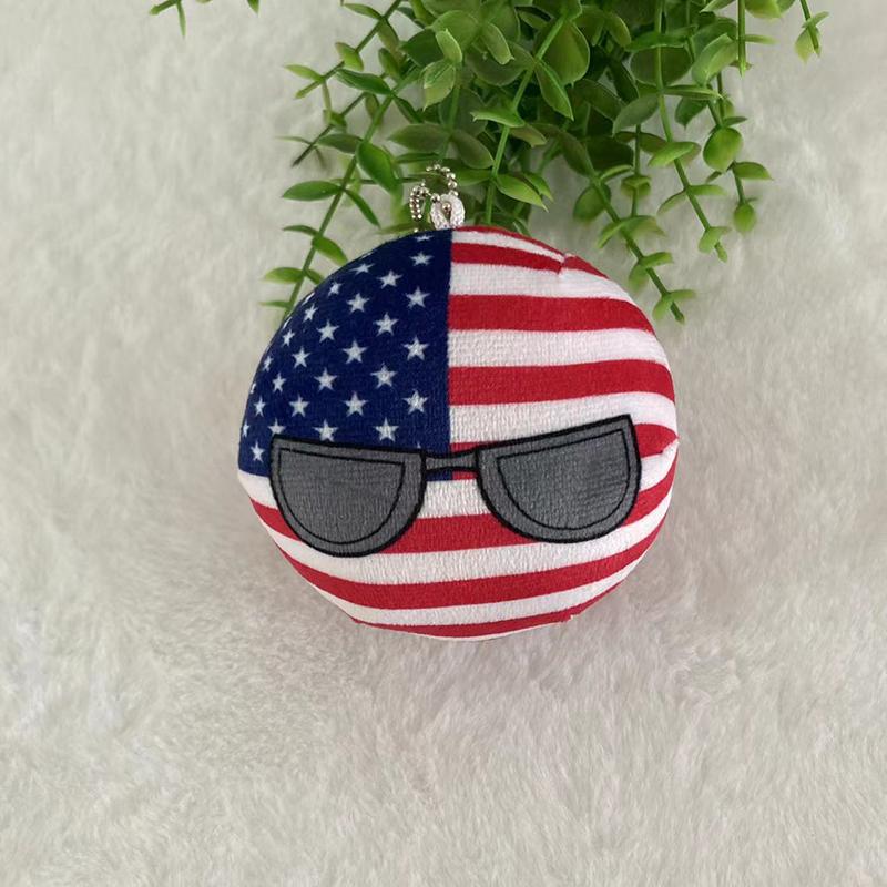 Julegaver Country Ball Plysjdyr 10Cm Polandball Anheng Landsflagg Kuler Countryball Kosedukke