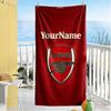 Arsenal Customized Name Beach Towel Super Soft Microfiber Quickdry Fabric Suitable for Sports Travel Swimming Yoga Bathroom Beach And Pool