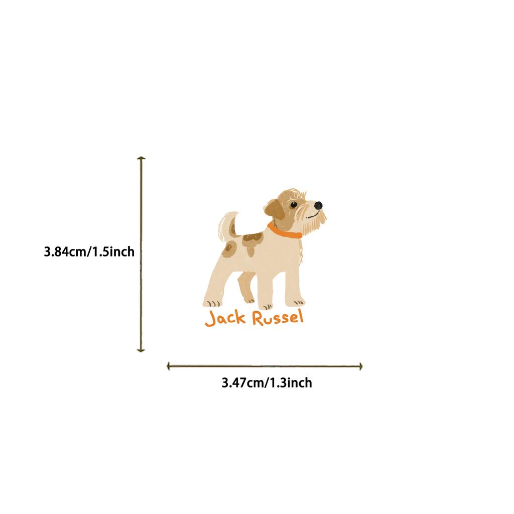 100pcs Cute Puppy Dogs Stationery Sticker for Student Real Shot Scrapbook Journal Sticker DIY Decor Laptop Sticker
