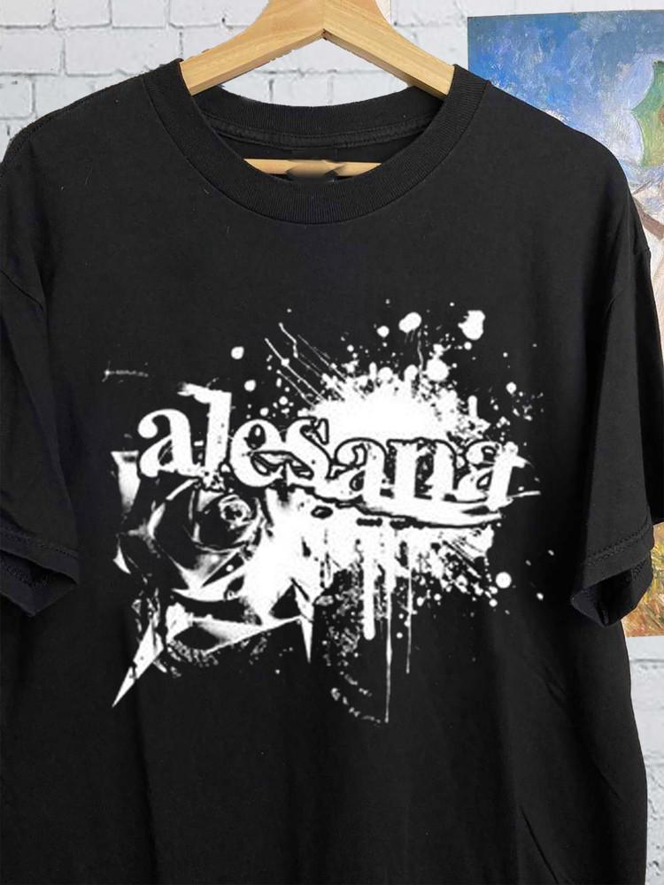 NEW Popular Alesana Black Rose Band Black Unisize Unisex T-Shirt S