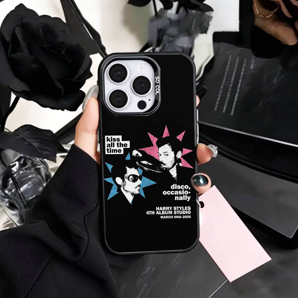 SINGER H-Harry Styles Handyhülle Für iPhone17,16,15,14,13,12,11 Plus,Pro Max Farbe Silber Beschichtet Innere Abdeckung
