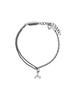 Harang Hr 272B_Whale Tail Half &Half Double Chain Bracelet [Rope]