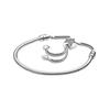 Pulsera de Plata de Ley 925 con Serpiente y Estrella Pavé para Mujer Plata 598528C01