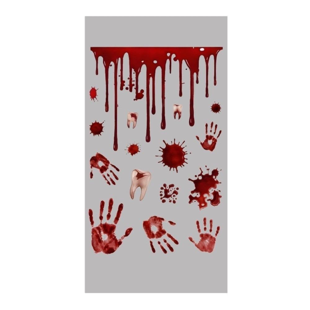 Decalques Estáticos DIY para Halloween à Prova d'Água Adesivos Assustadores para Portas de Festa Decorações Festivas