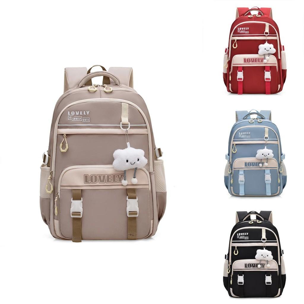Minimalist Girls Backpack For Middle Schoolers With Large Capacity And Loadreducing Nylon Material For School Use