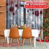 Flat Printing Festive Baubles Chic Window Curtain Versatile Fabric Curtains Thermal Insulation Light Blocking Set Of 2 Made Polyester