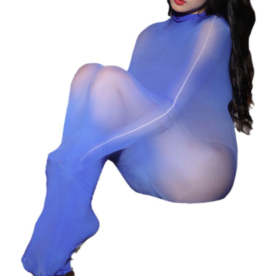 Qinghe Ultra-Thin Seamless Shaping Jumpsuit - Large Size, Invisible, Shiny, Fun