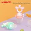 MISUTA Silicone Baby Teether Fruit & Veggie Feeder Stick