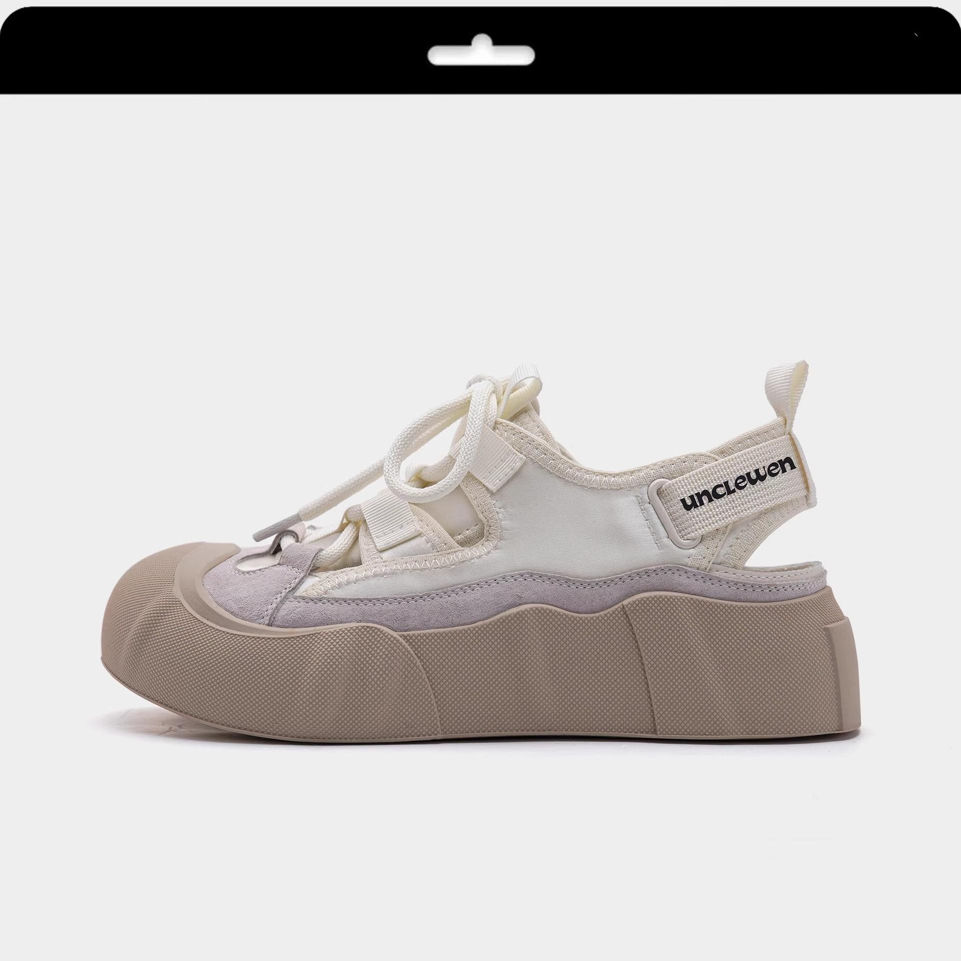 

Gu Yunshu Peach Fairy~ Summer new thick-soled ugly cute breathable hollow casual versatile board shoes women s sandals children 35