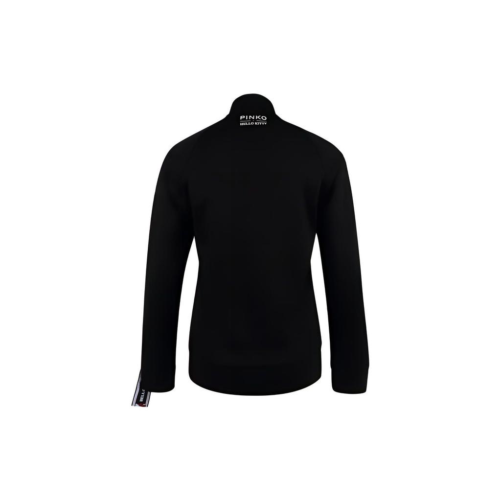 Pinko High Neck Long Sleeve Zip Jacket Women Jackets Black 1K100J-6198-Z99